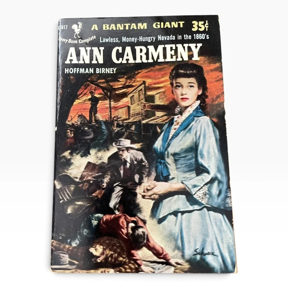 Ann Carmeny Hoffman Birney Bantam Giant 1953 Paperback Western Gold Rush Nevada